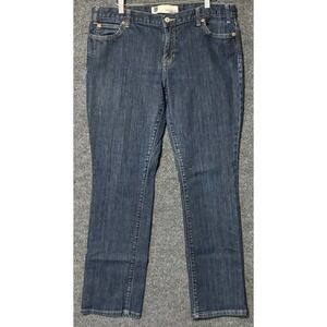 Gap Jeans Women 14 Regular Blue Straight Fit Stretch
